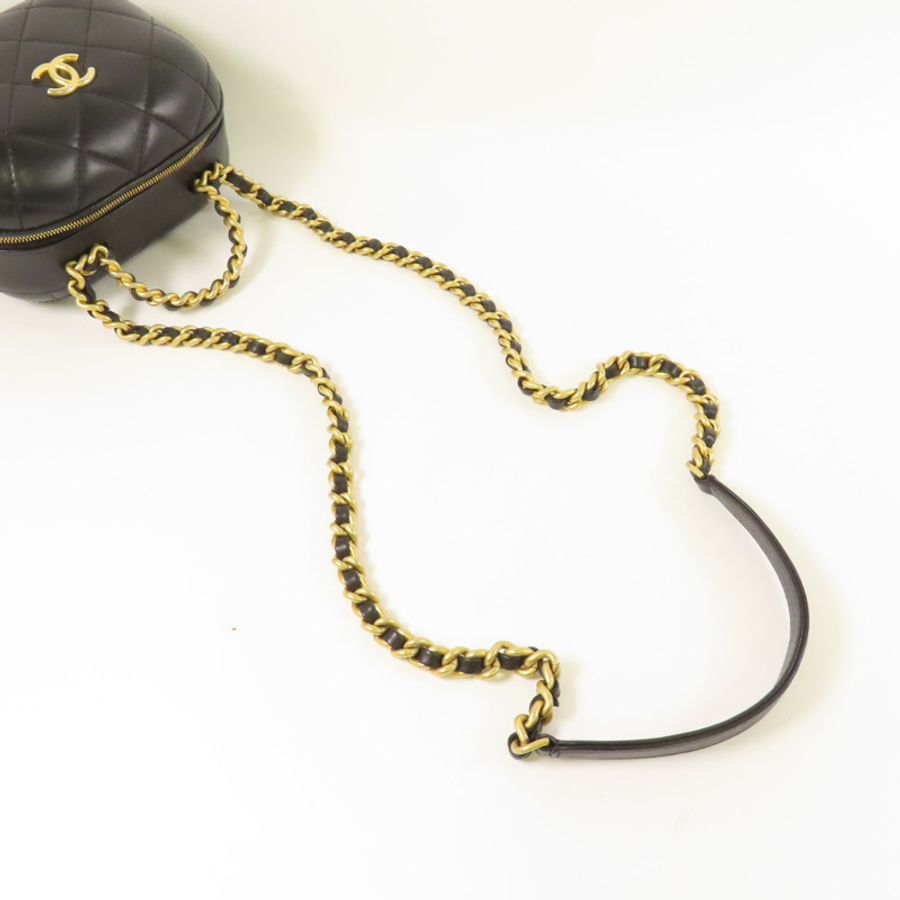 CHANEL 【激減優惠】牛皮皮革Small Vanity Case金扣手挽肩背兩用袋-8