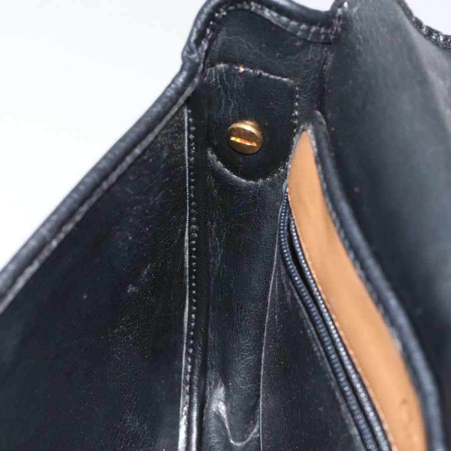 【日本直送】Christian Dior 黑色金色皮革肩背包,正品 BA3573-19