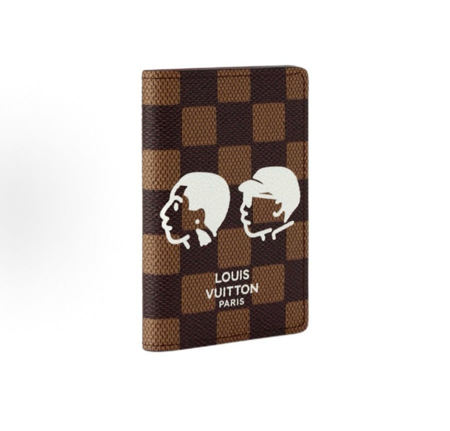 LOUIS VUITTON x Nigo 聯名款 卡包錢包 棕色-3