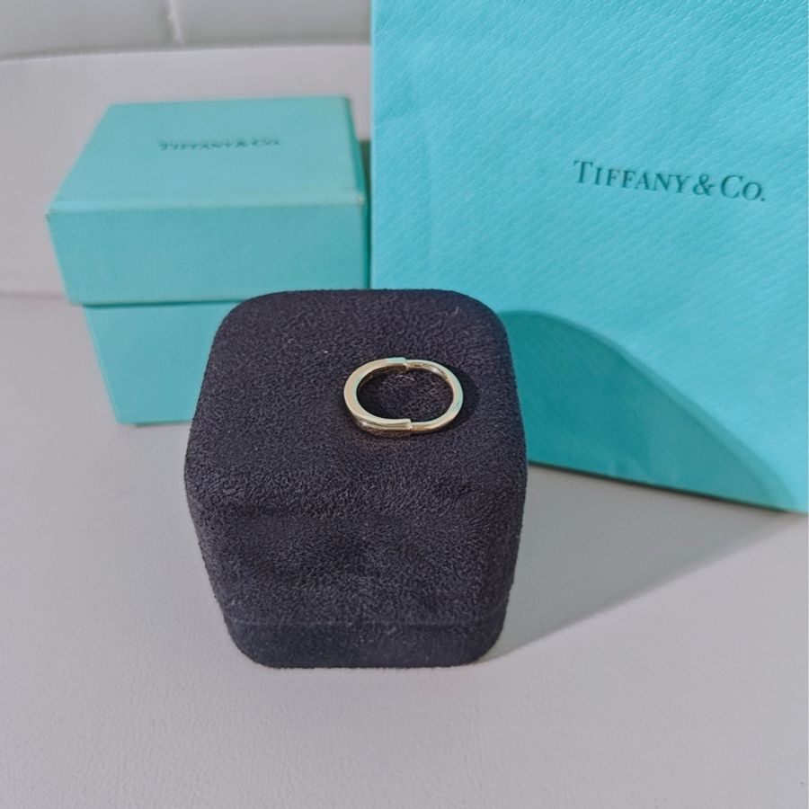 Tiffany蒂芙尼 Lock系列 18k黄金双U形锁戒指-4