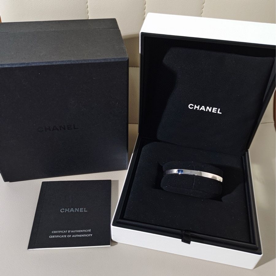 Chanel香奈儿 高级珠宝系列 comete chevron 白金满钻彗星手镯-3