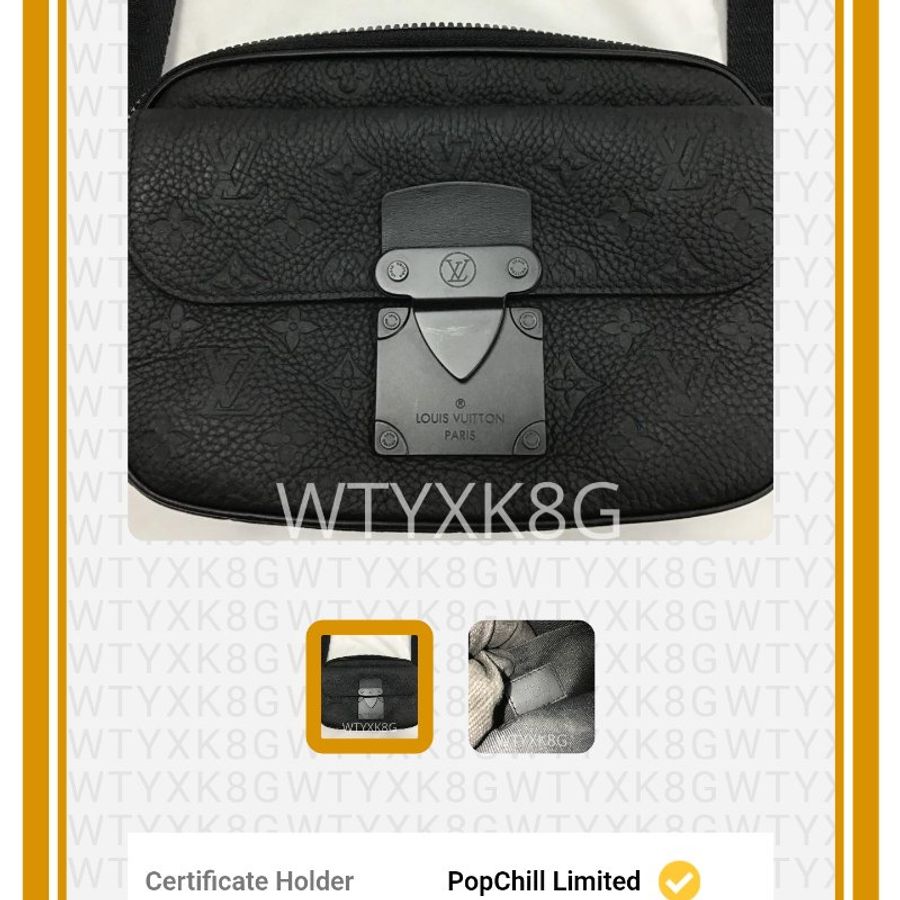 LV S Lock 郵差包 M58489 黑色 Monogram Taurillon 皮革 斜背包 男包 Louis Vuitton 法國製 相機包 messenger-14