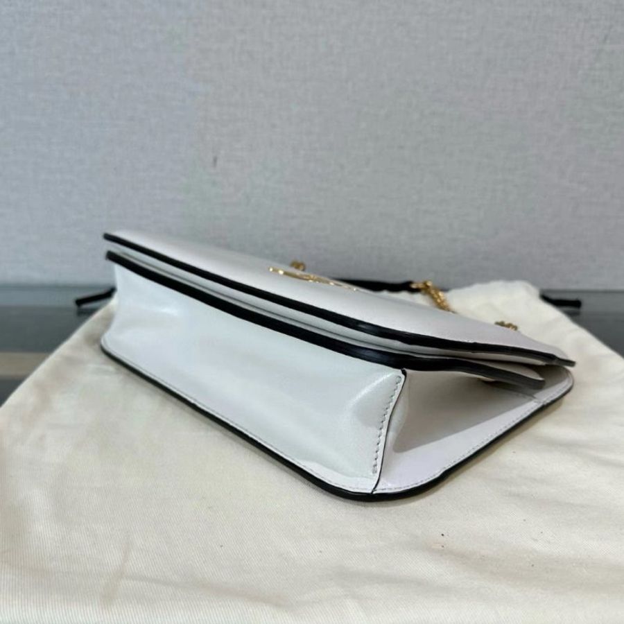 FENDI 金扣手提肩背風琴包 25.5*18*7 98新 配件塵袋-3