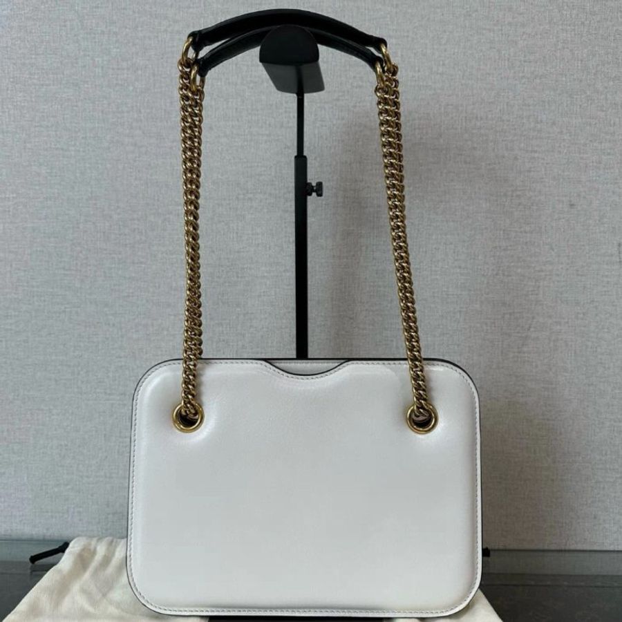 FENDI 金扣手提肩背風琴包 25.5*18*7 98新 配件塵袋-5