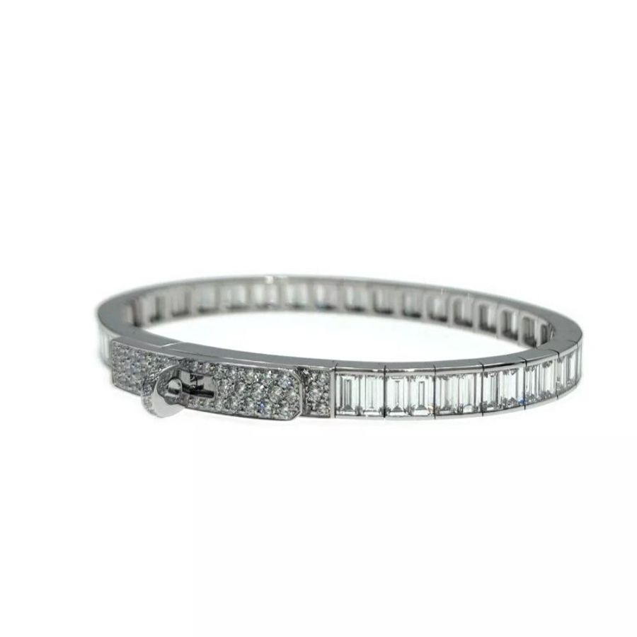 Hermès Kelly Baguettes Bracelet 方形全鑽手環-1