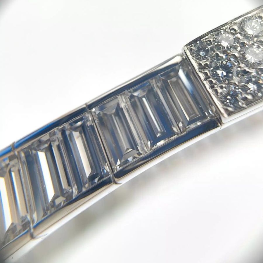 Hermès Kelly Baguettes Bracelet 方形全鑽手環-8