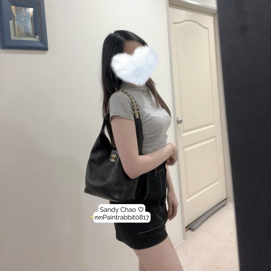 ෆ Chanel 25p 菱格hobo嬉皮包-4