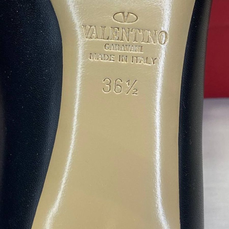 Valentino Garavani One Stud leather heels 黑色卯釘高根鞋 36.5號-9