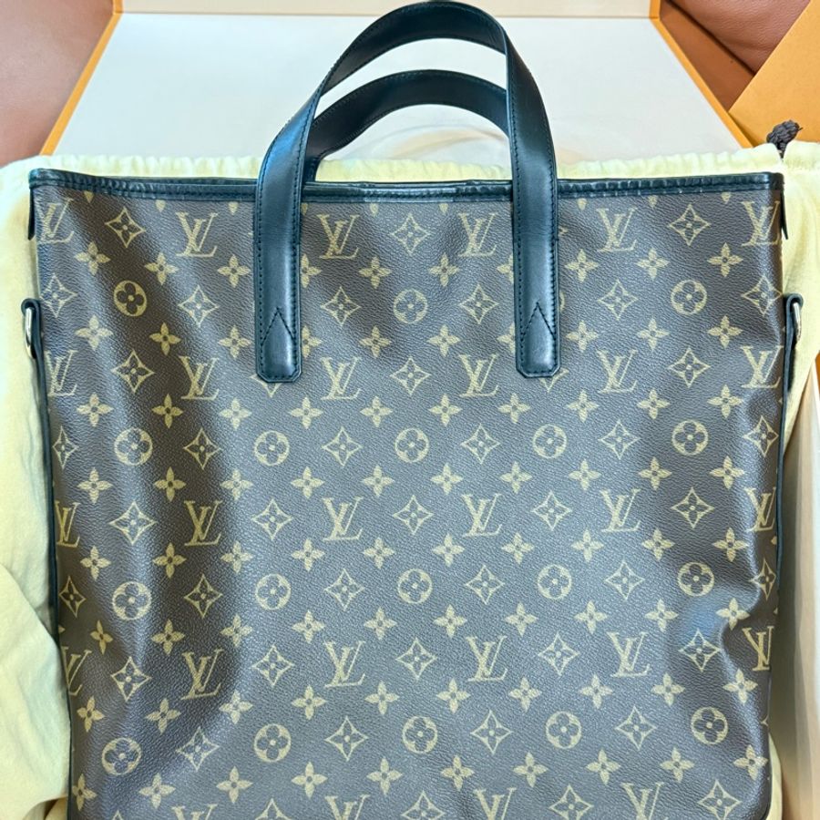 真品LV Macssar DAVIS系列 原花黑牛皮手提公事包 路易威登M56708手提 肩揹 側背包 公事包 托特包-2