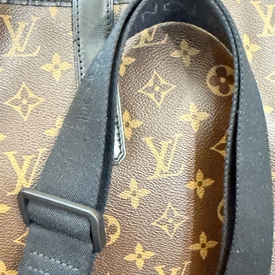 真品LV Macssar DAVIS系列 原花黑牛皮手提公事包 路易威登M56708手提 肩揹 側背包 公事包 托特包-26