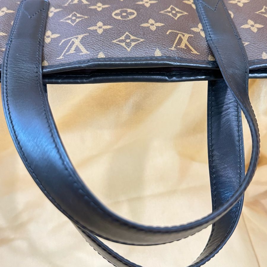 真品LV Macssar DAVIS系列 原花黑牛皮手提公事包 路易威登M56708手提 肩揹 側背包 公事包 托特包-29