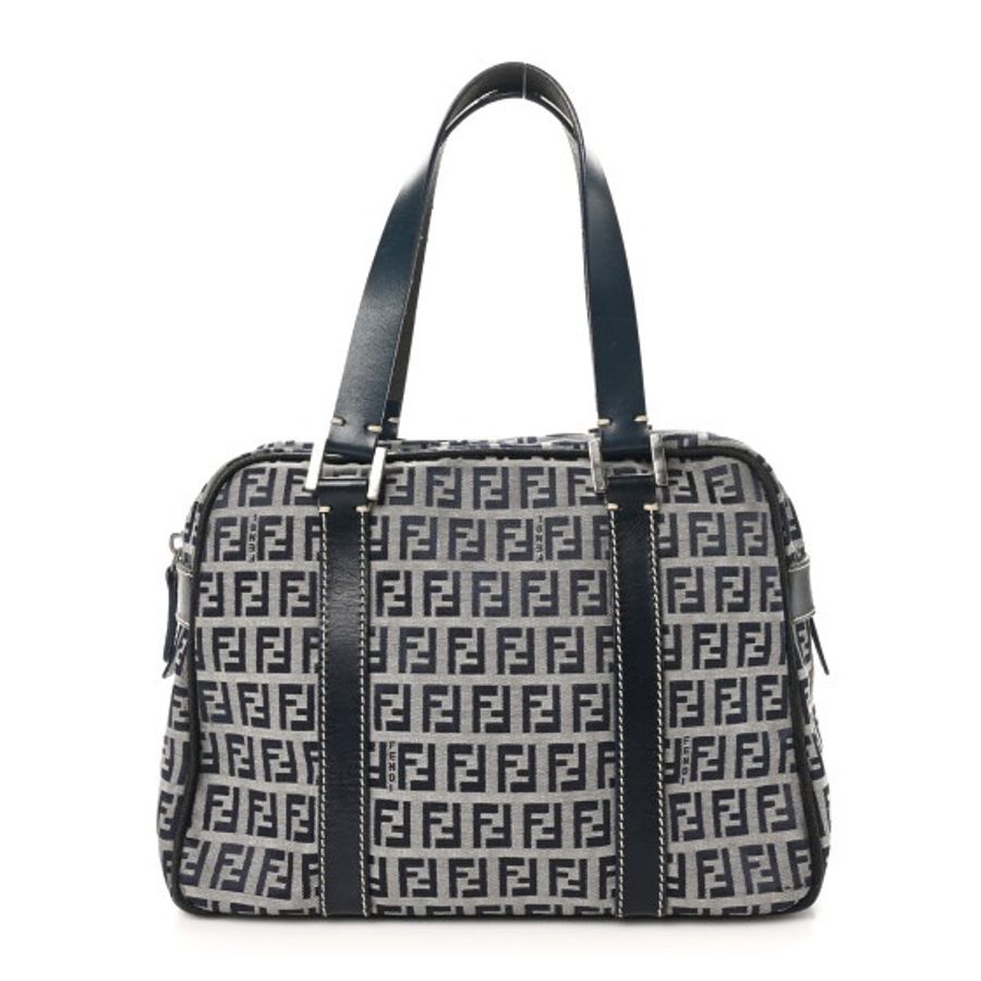 Fendi 經典老花手提包（藏藍） / 波士頓包 / 老花 / FF Logo-5