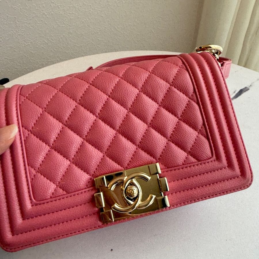 Chanel boy20 粉色-1