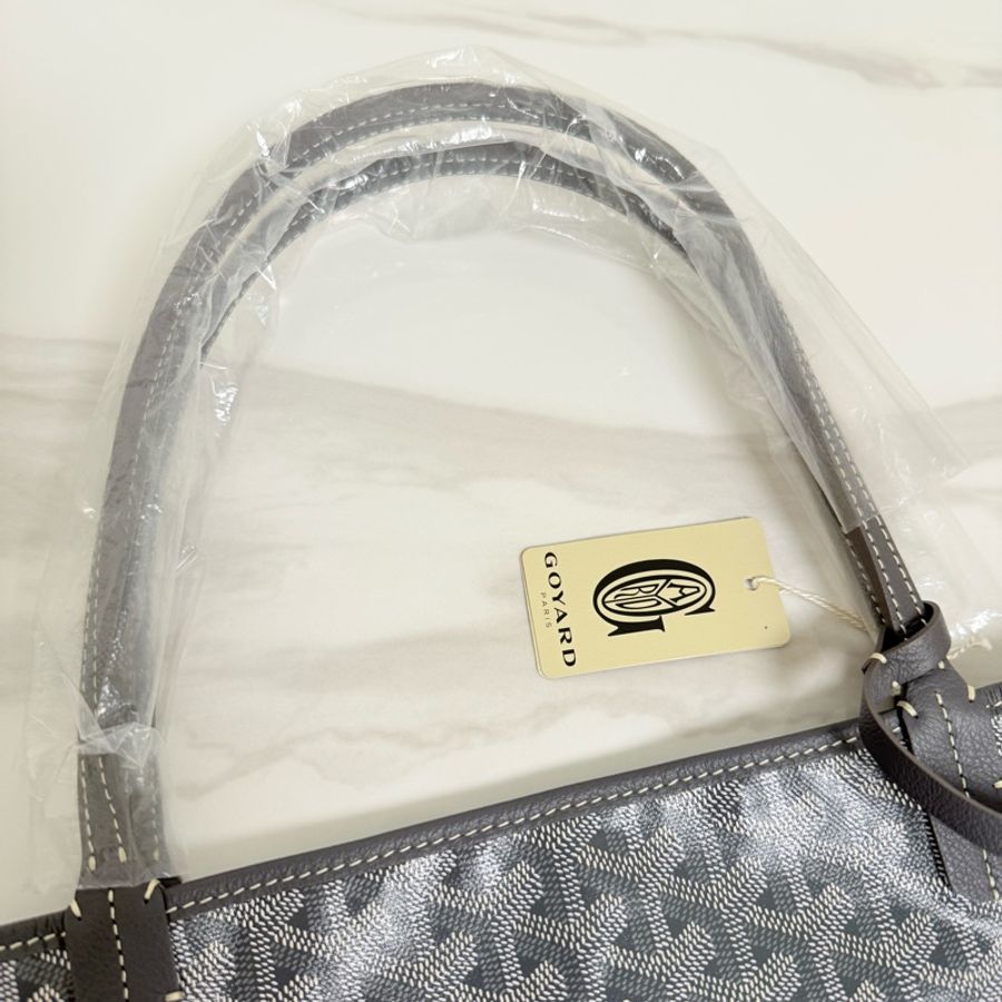 全新Goyard Saint Louis GM Bag 托特包 大號 經典灰-17