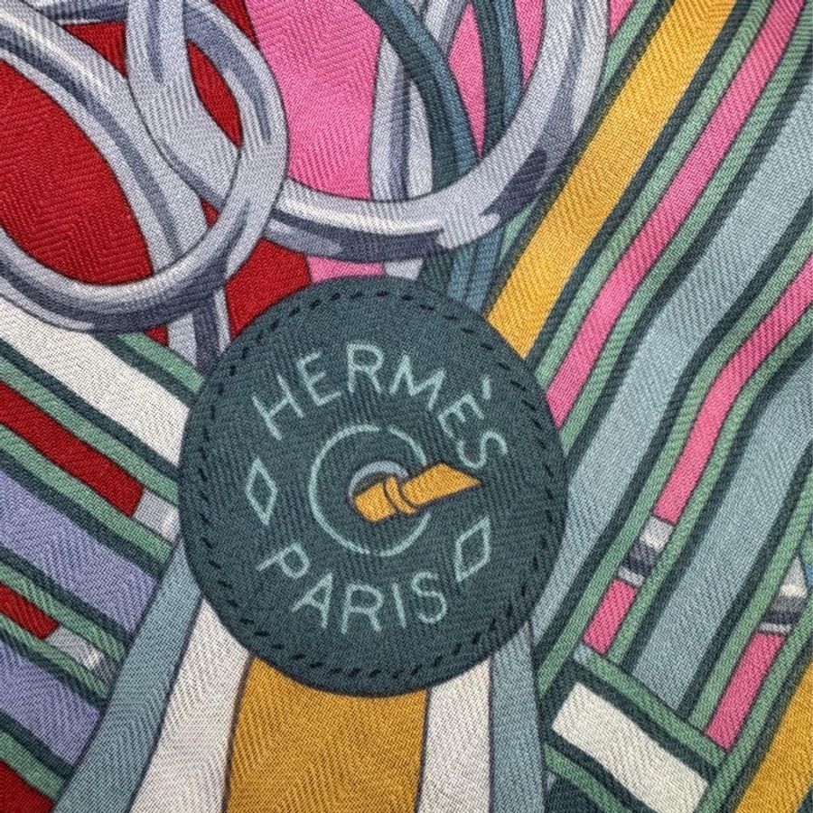 hermes 羊絨圍巾140cm x 140cm-4