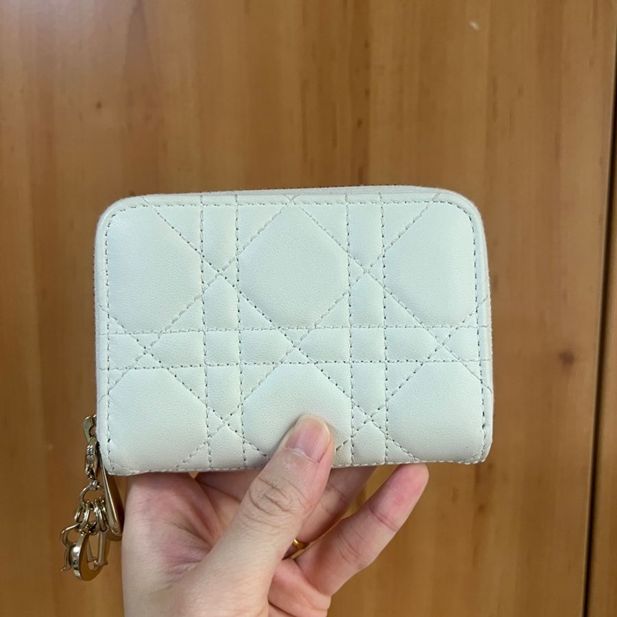 Dior 白羊皮Lady Dior Voyageur零錢卡包S0985ONMJ-0