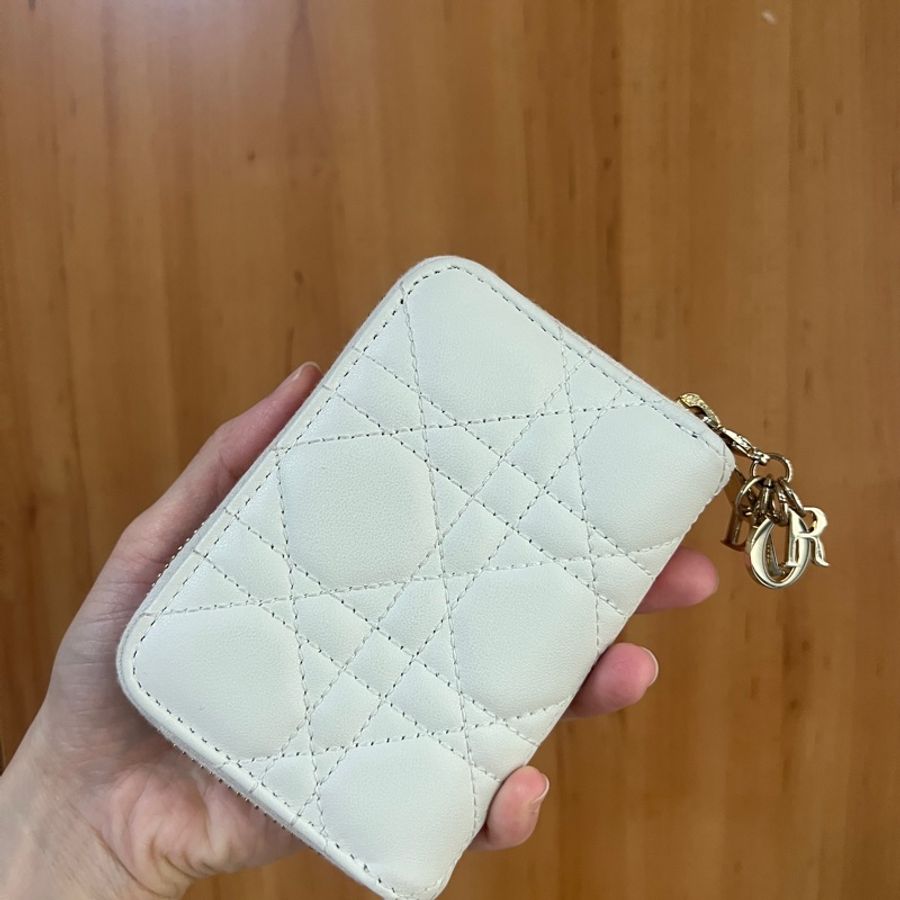 Dior 白羊皮Lady Dior Voyageur零錢卡包S0985ONMJ-5