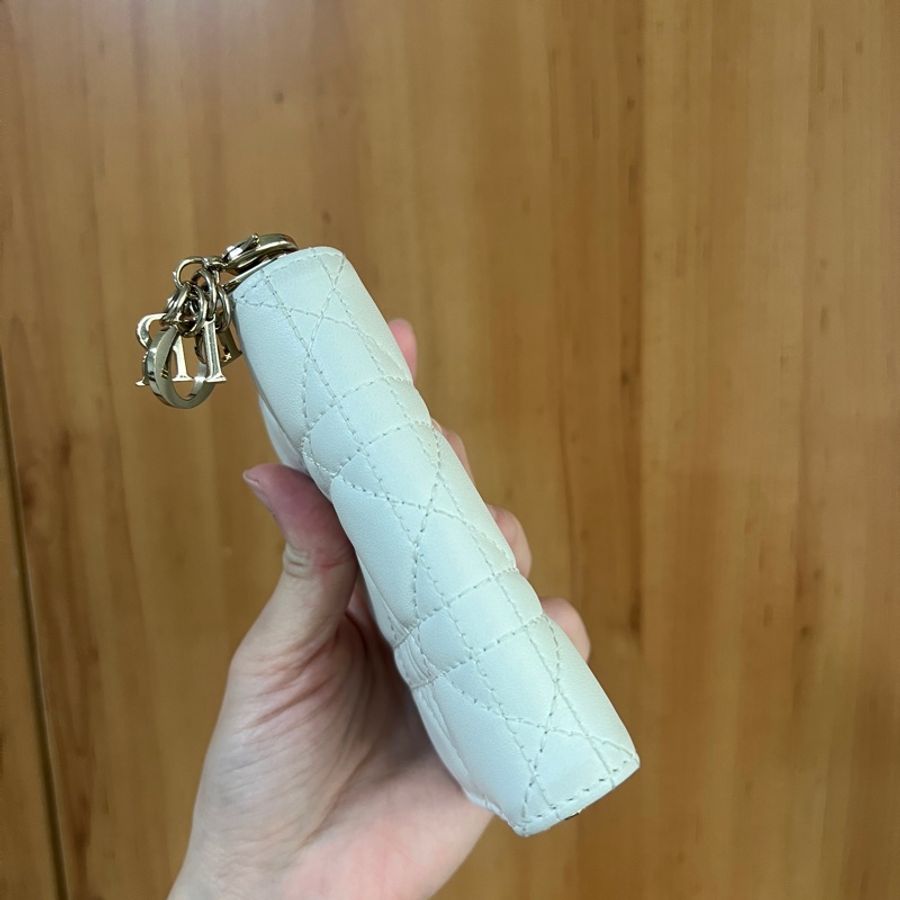 Dior 白羊皮Lady Dior Voyageur零錢卡包S0985ONMJ-6