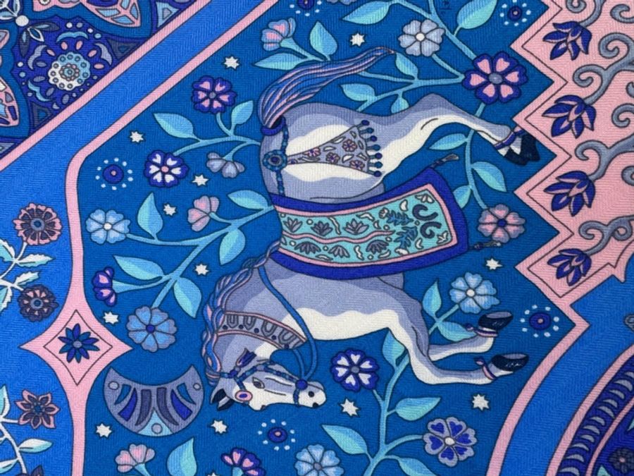 Hermes 140cm x 140” cm 羊絨圍巾-3