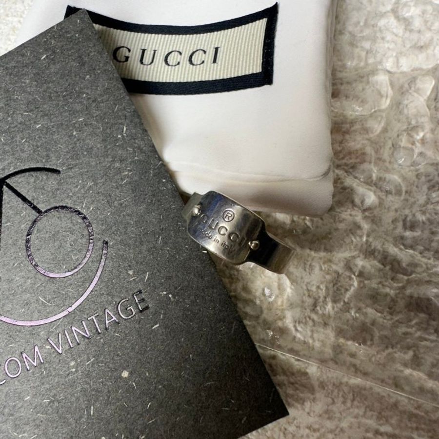 GUCCI logo戒指-5