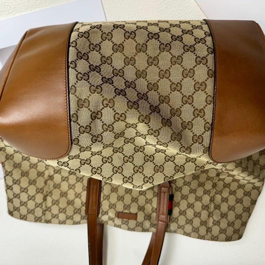 GUCCI 緹花布 手提/肩背 托特包-5