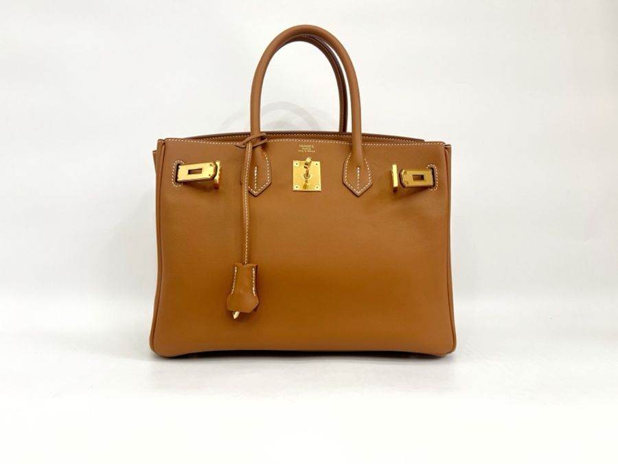 Hermes 金棕Jonathan牛皮金釦Birkin 30-0