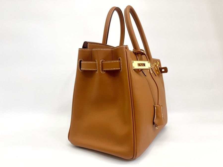 Hermes 金棕Jonathan牛皮金釦Birkin 30-2