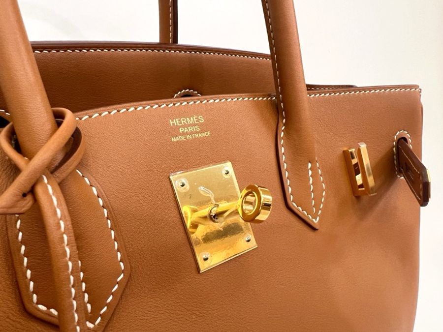 Hermes 金棕Jonathan牛皮金釦Birkin 30-8
