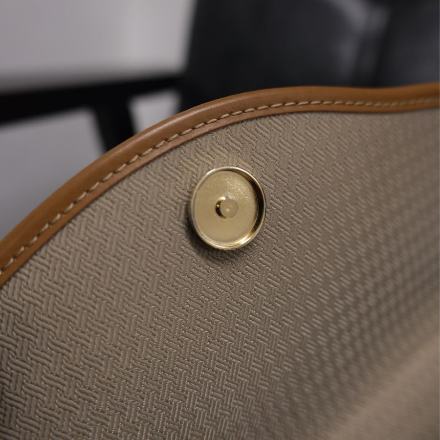 Dior Trotter Vintage 2way Kelly Bag，迪奧中古奶茶色老花手提包/斜挎包-27