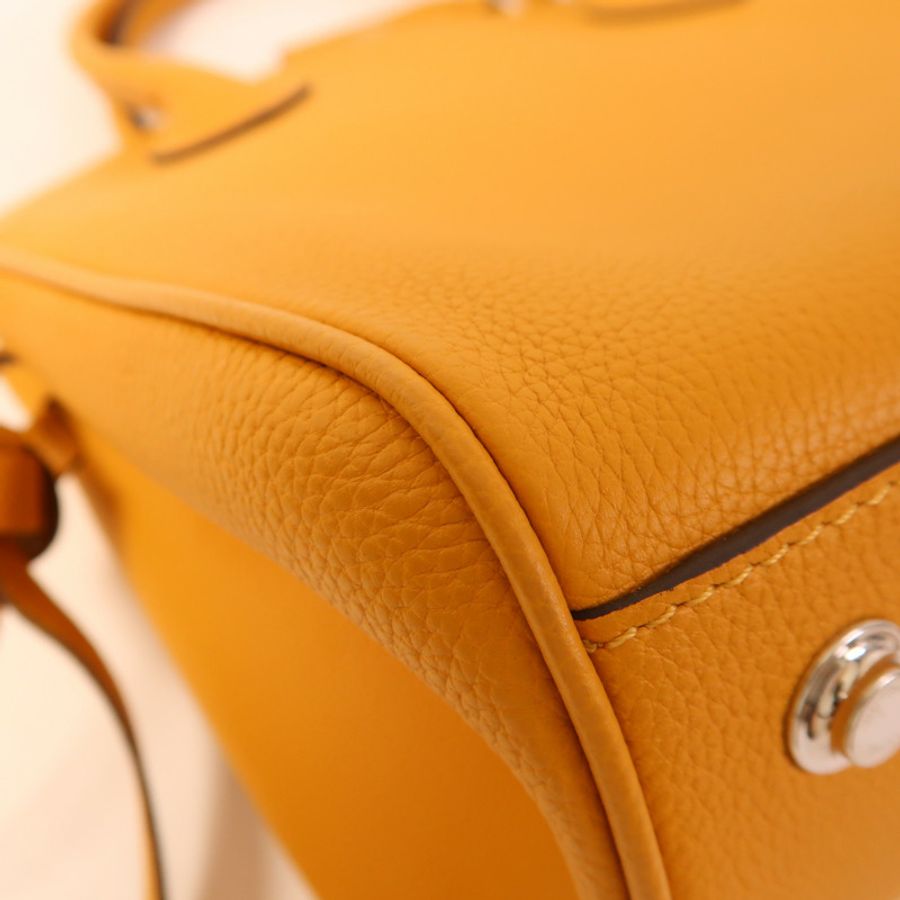 LOUIS VUITTON 牛皮皮革Milla PM銀扣手挽肩背兩用袋-14