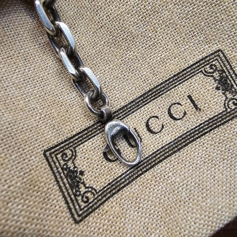 Gucci 925銀Interlocking手鏈-10