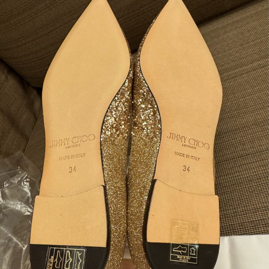 JIMMY CHOO 平地漸變尖頭鞋 34碼-1