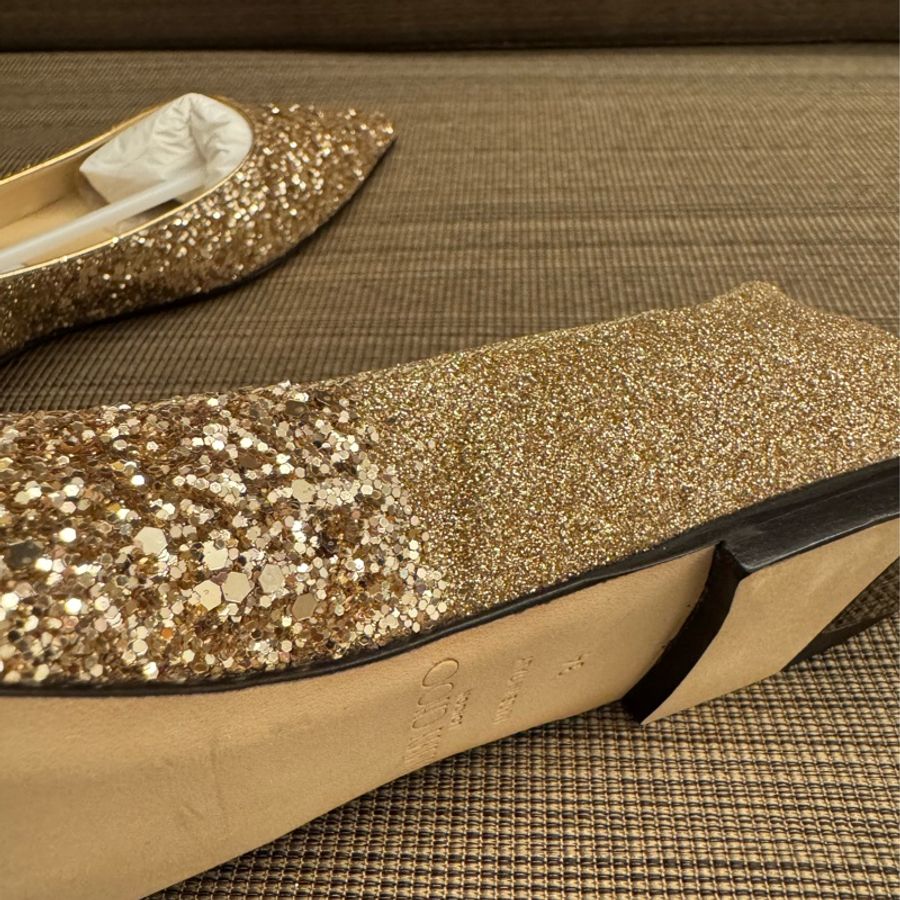 JIMMY CHOO 平地漸變尖頭鞋 34碼-3
