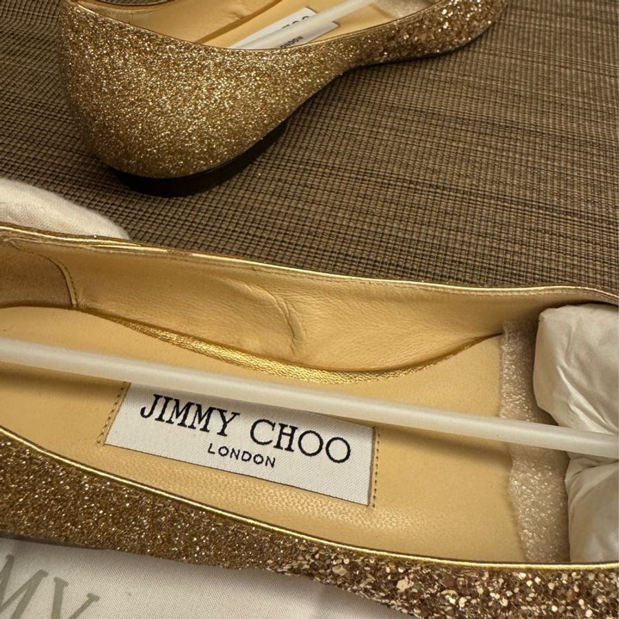 JIMMY CHOO 平地漸變尖頭鞋 34碼-5