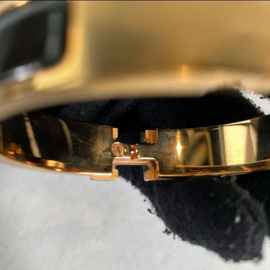 Hermès Chic H 手環 黑金-11