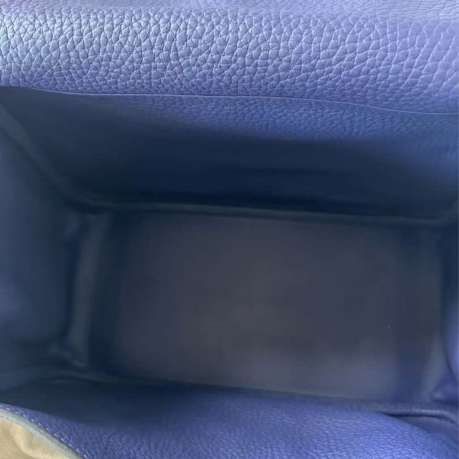 Hermes🌈Lindy 26💙墨水藍金扣💙全新未使用🌟肩帶貼膜在🌟-4