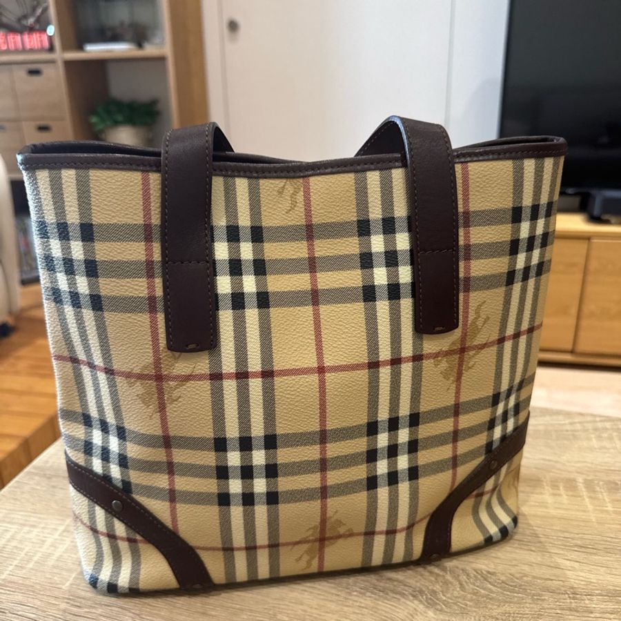 BURBERRY Nova 格紋手提包 正品-5