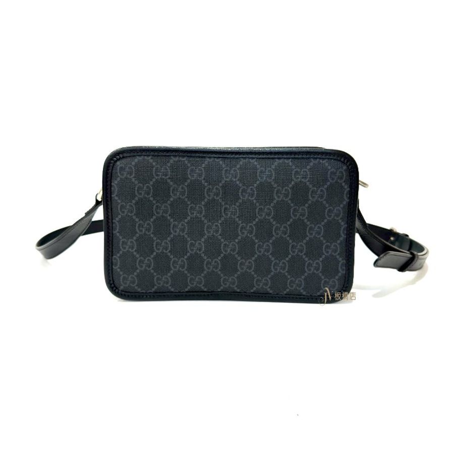 GUCCI Retro GG Supreme 黑色帆布相機包658572-3