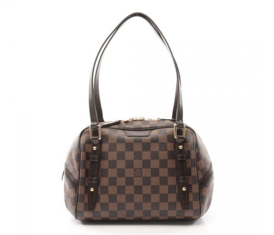 Louis Vuitton 【日本直送】[AB]Rivington PM 棋盤 格肩包PVC皮革棕色-0