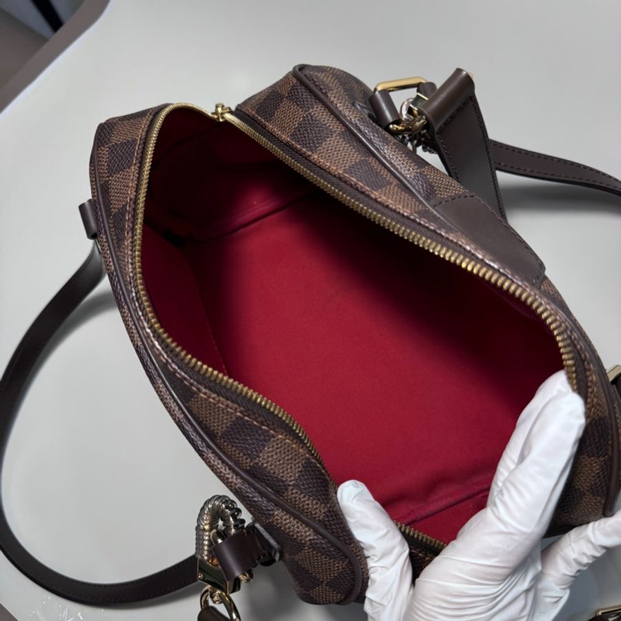 Louis Vuitton 【日本直送】[AB]Rivington PM 棋盤 格肩包PVC皮革棕色-13