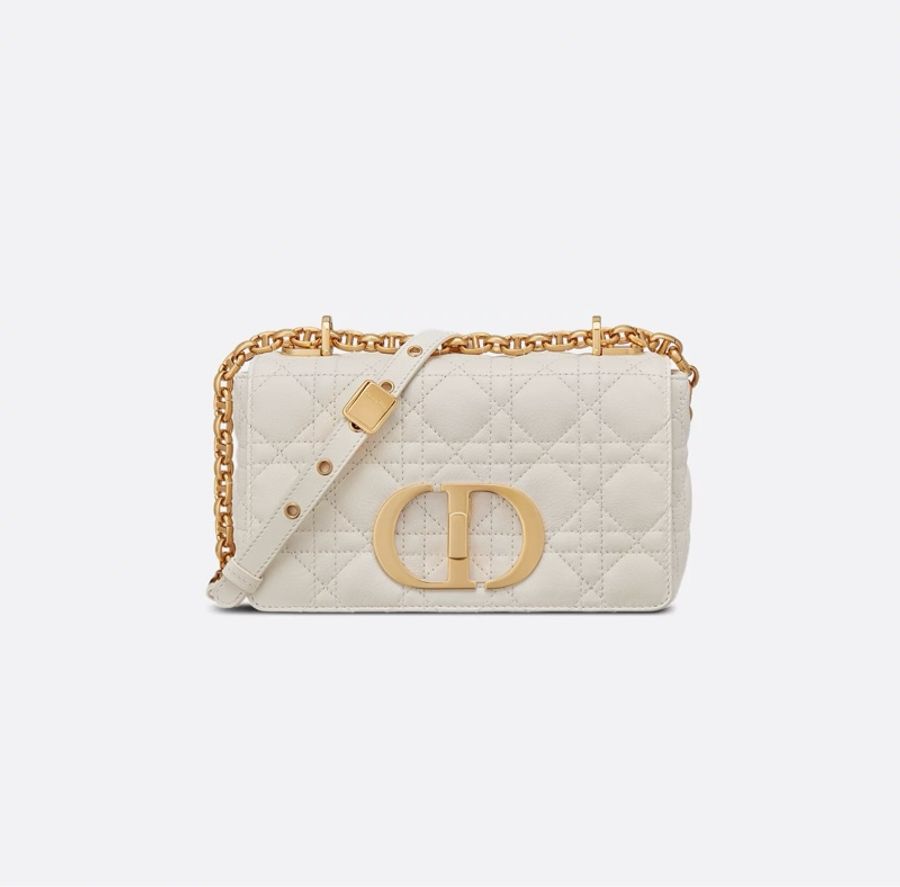‼️全新 Dior Caro 小型包款 象牙色 2024年8月票-0