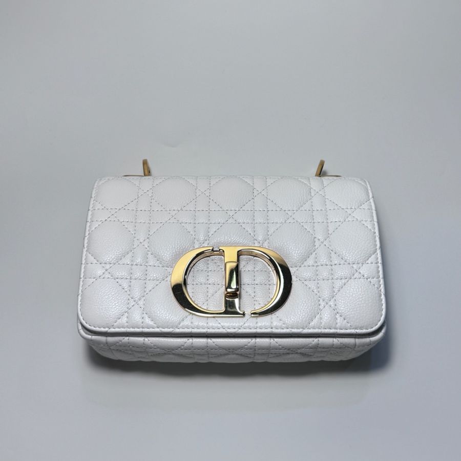 ‼️全新 Dior Caro 小型包款 象牙色 2024年8月票-1