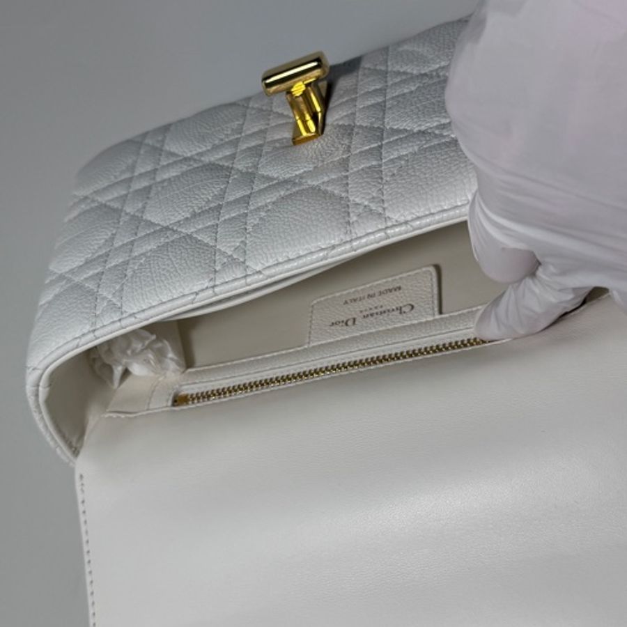‼️全新 Dior Caro 小型包款 象牙色 2024年8月票-13