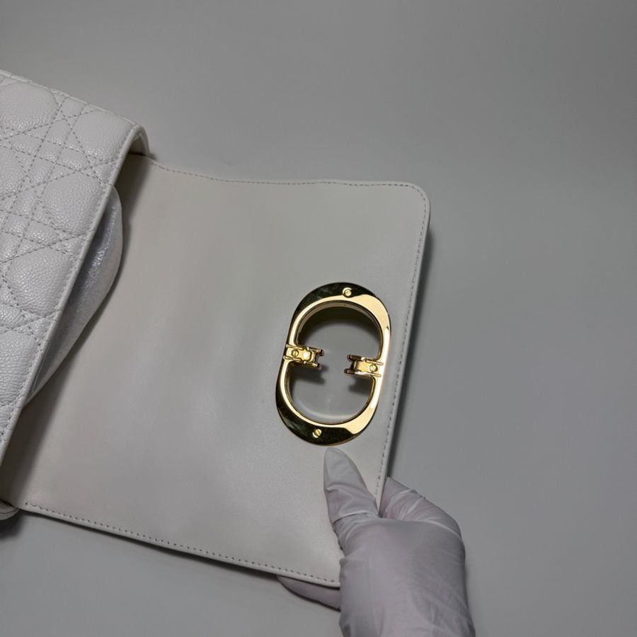 ‼️全新 Dior Caro 小型包款 象牙色 2024年8月票-14