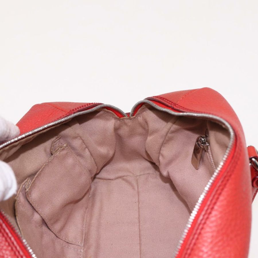 【日本直送】Salvatore Ferragamo Gancini 手提包 皮革 2way 紅色 Auth 78767-21