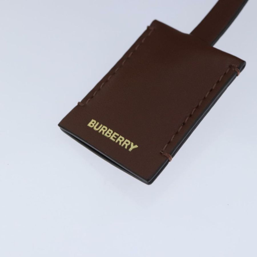 【日本直送】BURBERRY Nova 格紋手提包 皮革 兩用 棕色 金色 正品 91589A-8