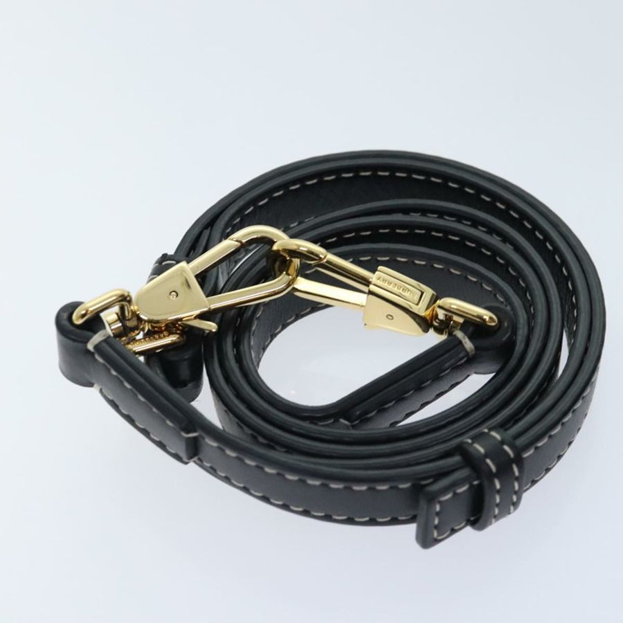【日本直送】BURBERRY Nova 格紋手提包 皮革 兩用 棕色 金色 正品 91589A-23