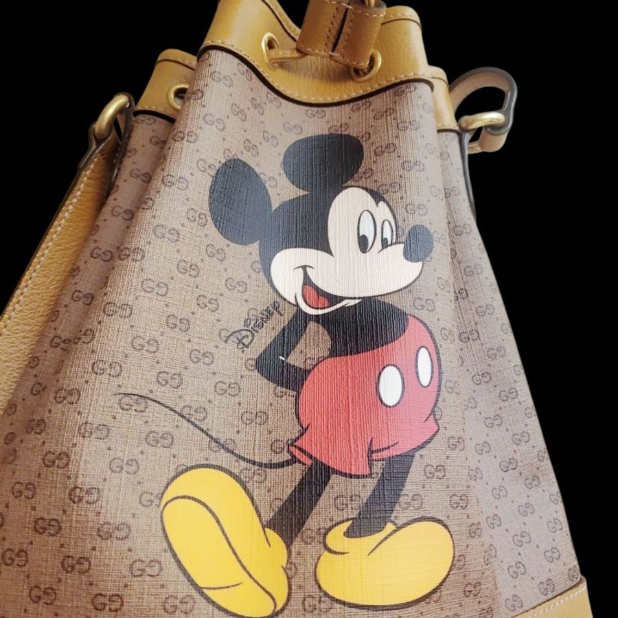 GUCCI Disney x Gucci 迪士尼聯名米奇水桶包 ·-0