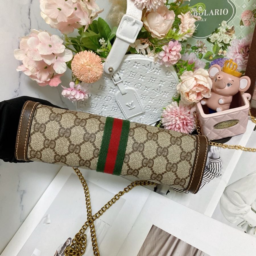【GUCCI古馳】Ophidia系列手拿包鏈條包🏅-17