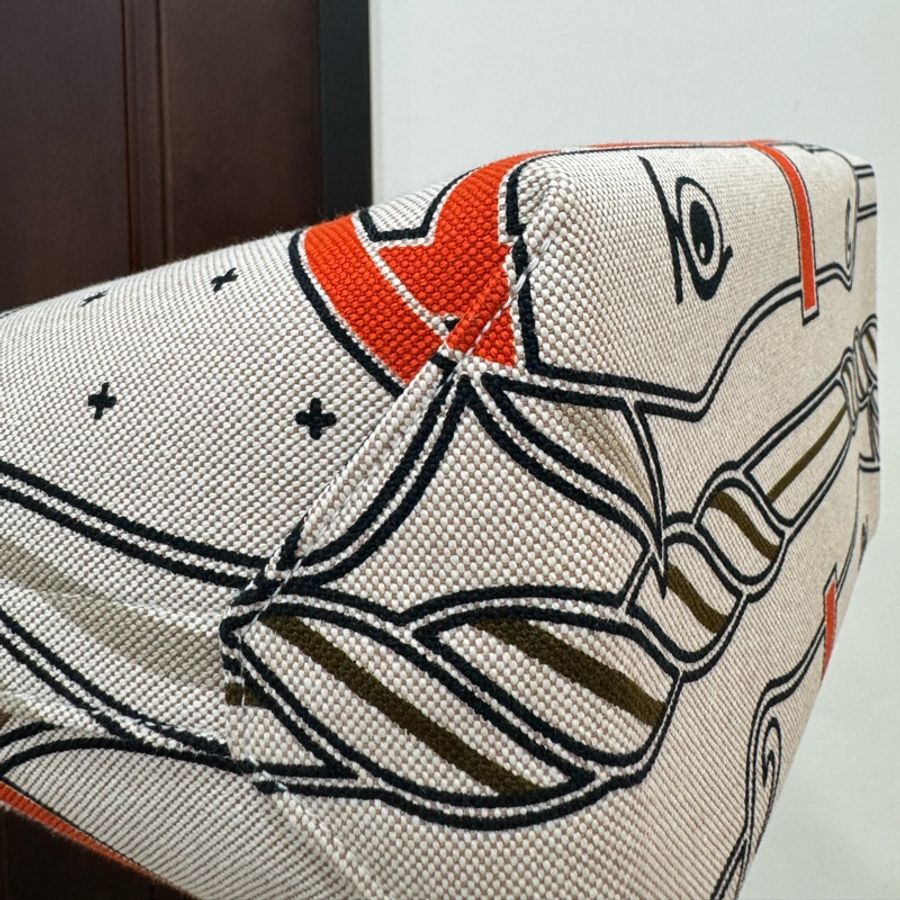 hermes 愛馬仕 Steeple 25 bag 米色 H Plume 帆布 Swift小牛皮 托特包 手提包 肩背包-35